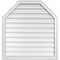 Ekena Millwork Octagonal Top Surface Mount PVC Gable Vent w/ 2"W x 1-1/2"P Brickmould Frame, 32"W x 34"H GVPOT32X3402SN - alternate 1